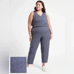 Athleta Brooklyn Textured Jumpsuit Size 20